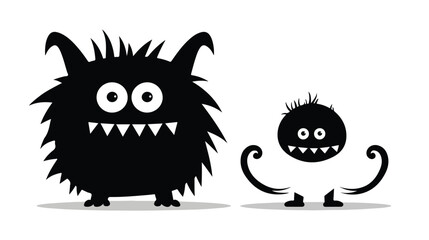 Fototapeta premium Monster. Childrens vector illustration. 
