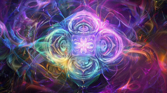 The image features swirling chaos and raw style, with a touch of resonance, captured in a digital artwork.