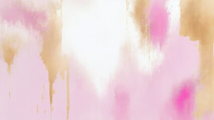Abstract Pink, Gold and Gray art Oil painting style. Hand drawn by dry brush of paint background texture