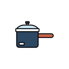 Pot icon design with white background stock illustration