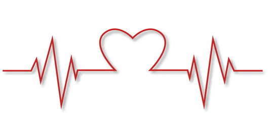 ECG Heartbeat Monitor. Healthcare and medicine concept vector