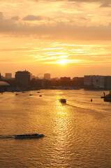 Sonnenuntergang Amsterdam, Sunset Amsterdam, Niederlande, Netherlands, 2013