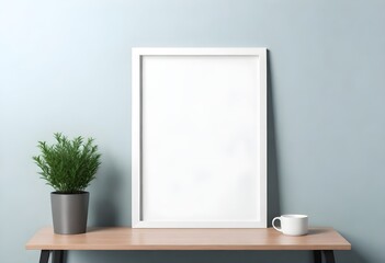 Frame mockup, ISO A paper size. Living room wall poster mockup. Interior mockup with house background. Modern interior design.