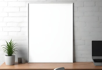 Frame mockup, ISO A paper size. Living room wall poster mockup. Interior mockup with house background. Modern interior design. 