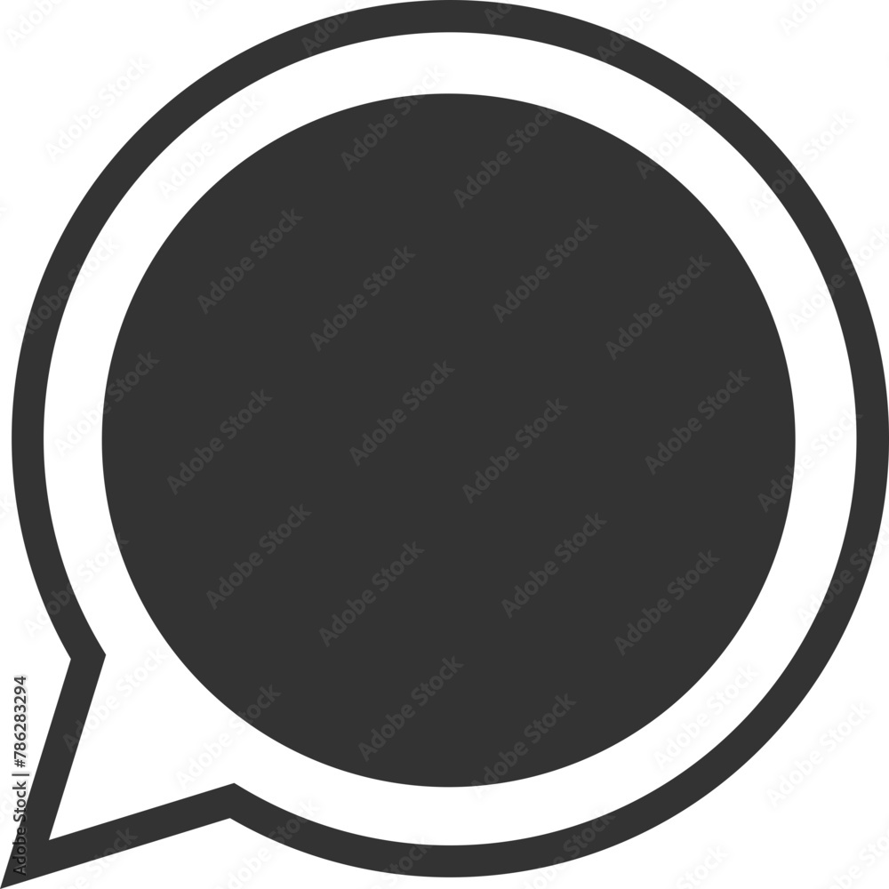 Poster talk bubble speech icon. blank empty bubbles vector design elements. chat on line symbol template. d
