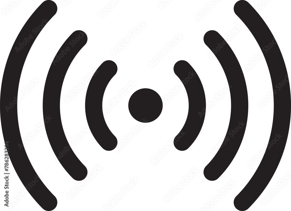 Poster wi fi symbol signal connection. vector wireless internet technology sign. wifi network communication