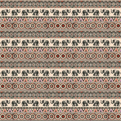 seamless pattern with elephants