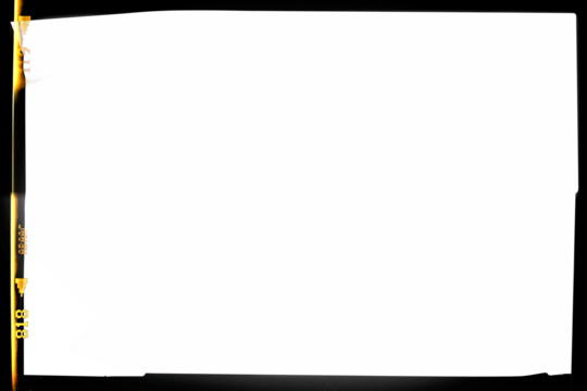 Retro photo film frame of an old camera with film signs and numbers orange light leaks on transparent background (png image).	 - Powered by Adobe