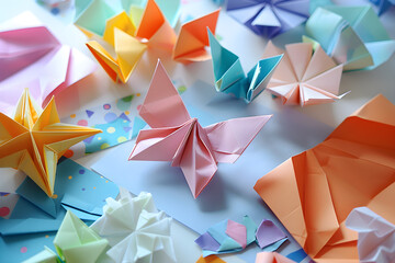 Step-by-Step Guide to Create a Colorful Origami Butterfly - Simple to Complex Folds