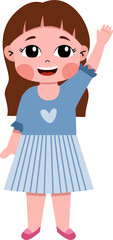 Smiling children avatar. Kid child expression vector illustration. Cute child character.