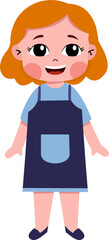 Smiling children avatar. Kid child expression vector illustration. Cute child character.