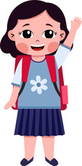 Smiling children avatar. Kid child expression vector illustration. Cute child character.