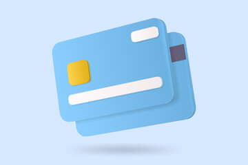 3d minimal Online payments credit or debit card concept. perfect for website assets, apps and other needs. contactless payments, online payment concept.