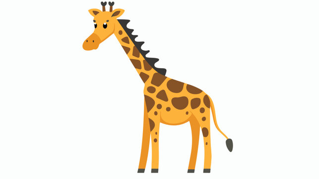 Cute playful giraffe vector  safari vector design jung
