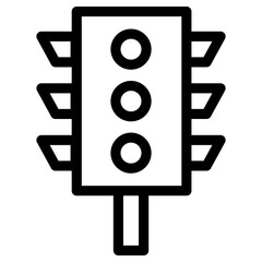 traffic icon, simple vector design