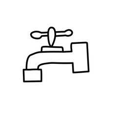 Fototapeta premium faucet icon 
