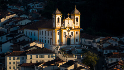 Naklejka premium Nossa Senhora da Conceição, Historic baroque city, Minas Gerais, Brazil.
