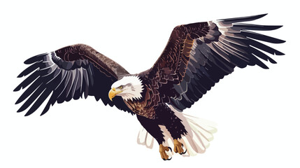Eagle illustration vector for t-shirt mascot flat vector