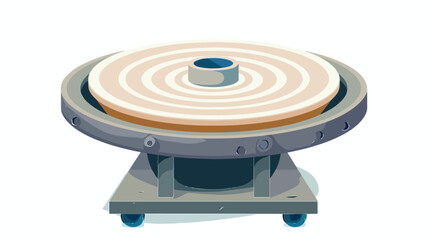 Electric turntable pottery forming wheel machine flat
