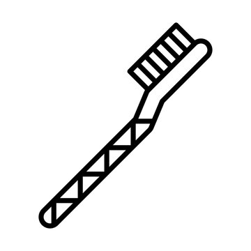 recommend clip art: Toothbrush line icon