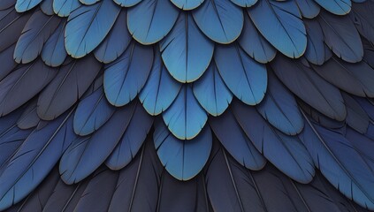 Closeup of colorful parrot feathers - obrazy, fototapety, plakaty