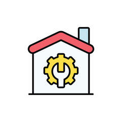 Appliance Repair icon design with white background stock illustration