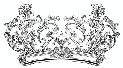 Filigree high detailed imperial crown