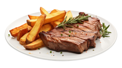 PNG Plate beef steak slice