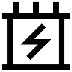 electric icon, simple vector design - obrazy, fototapety, plakaty