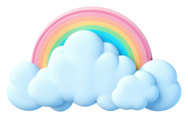 Fototapeta premium PNG Rainbow nature cloud sky