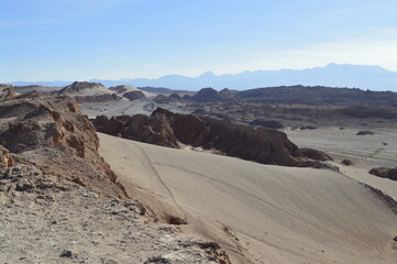 Vista das montanhas do deserto de Atacama
