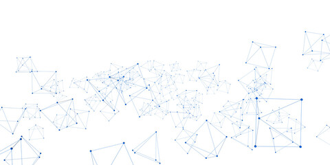 Abstract digital background of points and lines. Glowing black plexus. Big data. Network or connection. Abstract technology science background. 3d vector ... See More
