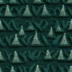 realistic texture, knitted sweater in Christmas tree style. style as photo s сreated with Generative Ai