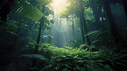 Fotobehang Asian tropical rainforest © WaniArt