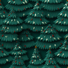 realistic texture, knitted sweater in Christmas tree style. style as photo s сreated with Generative Ai