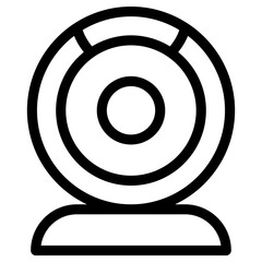 webcam icon, simple vector design