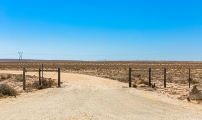 Fototapeta na wymiar Arid landscape in the Namaqualand region of South Africa