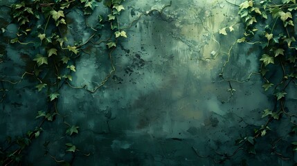 Vine plant wall poster background