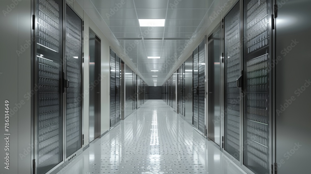 Leinwandbilder Icon of a data center rendered in 3D...