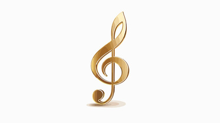 Music note symbol Vector illustration isolated on white