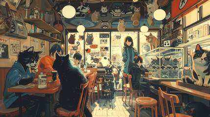Cat Cafe at Akihabara