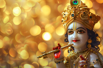 Lord Krishna Birthday background