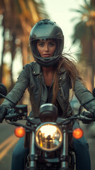 Harley Davidson Iron 883 Female Driver