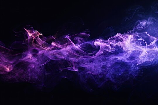 Royalty free stock photo of an abtract smoke shape in purple