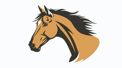 Horse Logo Design. Beautiful Horse Logo Design. flat vector