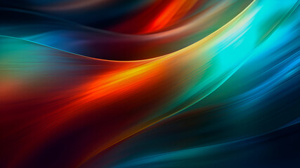 Obraz premium Abstract colorful wavy background in vibrant rainbow colors. Beautiful gradient texture.