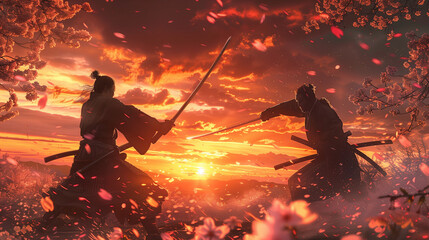 Sunset Samurai Duel