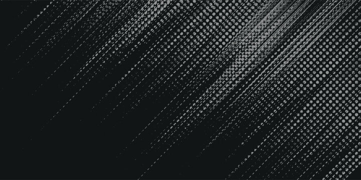 seamless vintage distressed halftone dot background pattern tileable grunge black printer ink raster dots overlay retro comic book or print making creative.