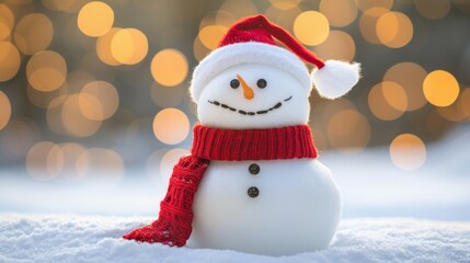 Fototapeta premium Christmas snowman
