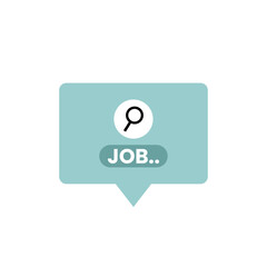 Online vacancy icon. Virtual Job search design